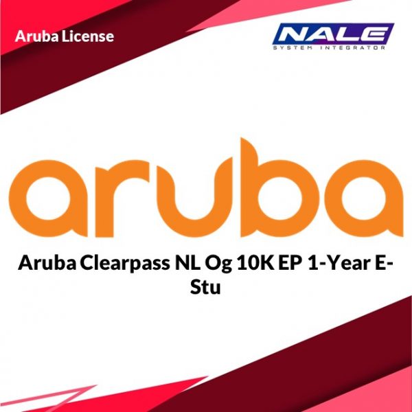 Aruba Clearpass NL Og 10K EP 1-Year E-Stu (JZ486AAE)